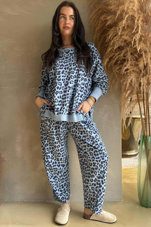 Lagen Zanzibar Chill Sweatshirt Celeste & Navy 